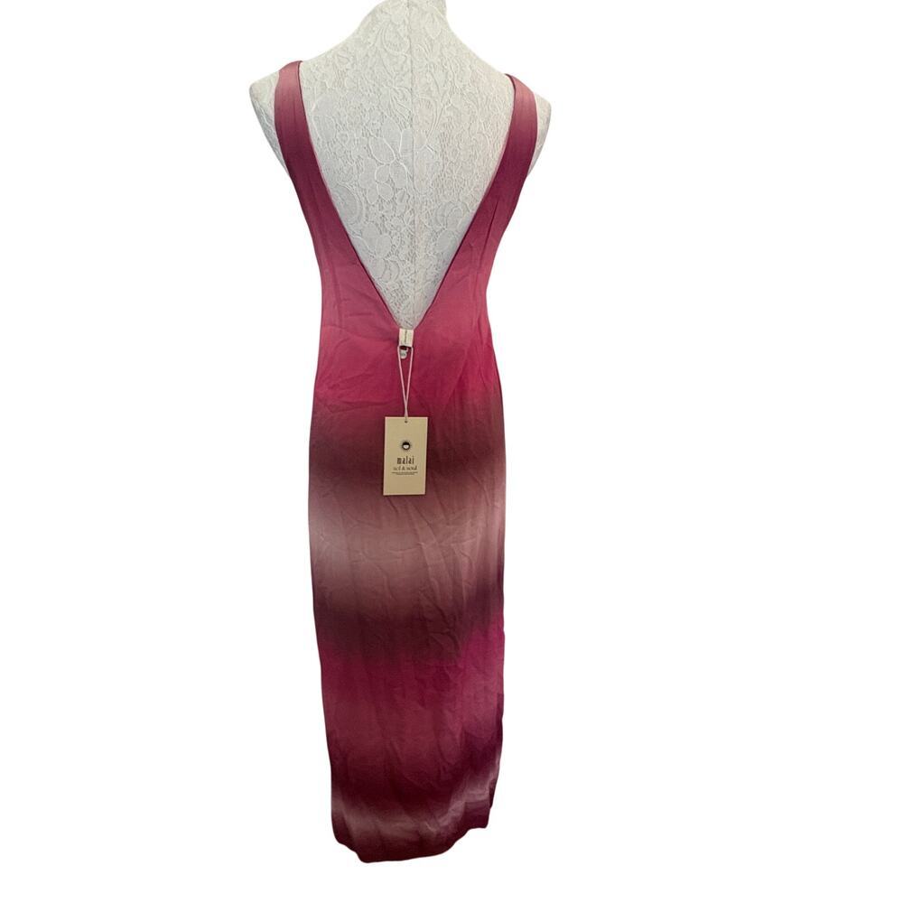 Malai A29291 Tiedye Ilusión Slit Front Dress Sz Small NWT Resort Vacation Beachy - Picture 6 of 8